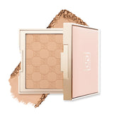Jouer Soft Focus Hydrate & Setting Powder bottle showing silky matte finish on skin for blur and set
