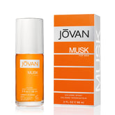 Jovan Musk for Men bottle front view, bold musk for daily confidence