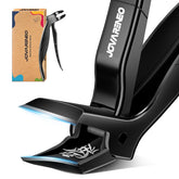 Jovareneo angled-head toenail clippers for easy reach and reduced bending.