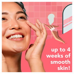 JOY Glee finishing wipes included for smoothing skin after waxing.