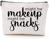 JOY UINAN friendship makeup bag front view highlights durable natural-fiber fabric