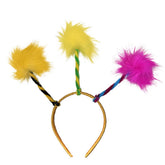 JOYCREDIBLE diadema pompones naranja para looks divertidos