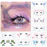 JoyfulGlam glitter tattoos butterfly designs for radiant party accents