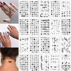 JoyfulGlam tatuajes-dedo-realistas: acabado negro intenso y duración de varios días en dedos.