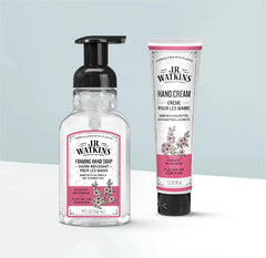 J.R. Watkins Cherry Blossom label close-up highlights fragrance and cruelty-free badge.