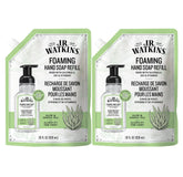 J.R. Watkins foaming hand soap refill 2-pack for daily moisturizing
