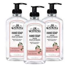 J.R. Watkins gel de manos Pomelo en botella, limpieza suave y aroma fresco para uso diario