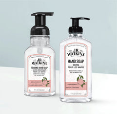 J.R. Watkins pomelo gel limpiador de manos, aroma cítrico revitalizante