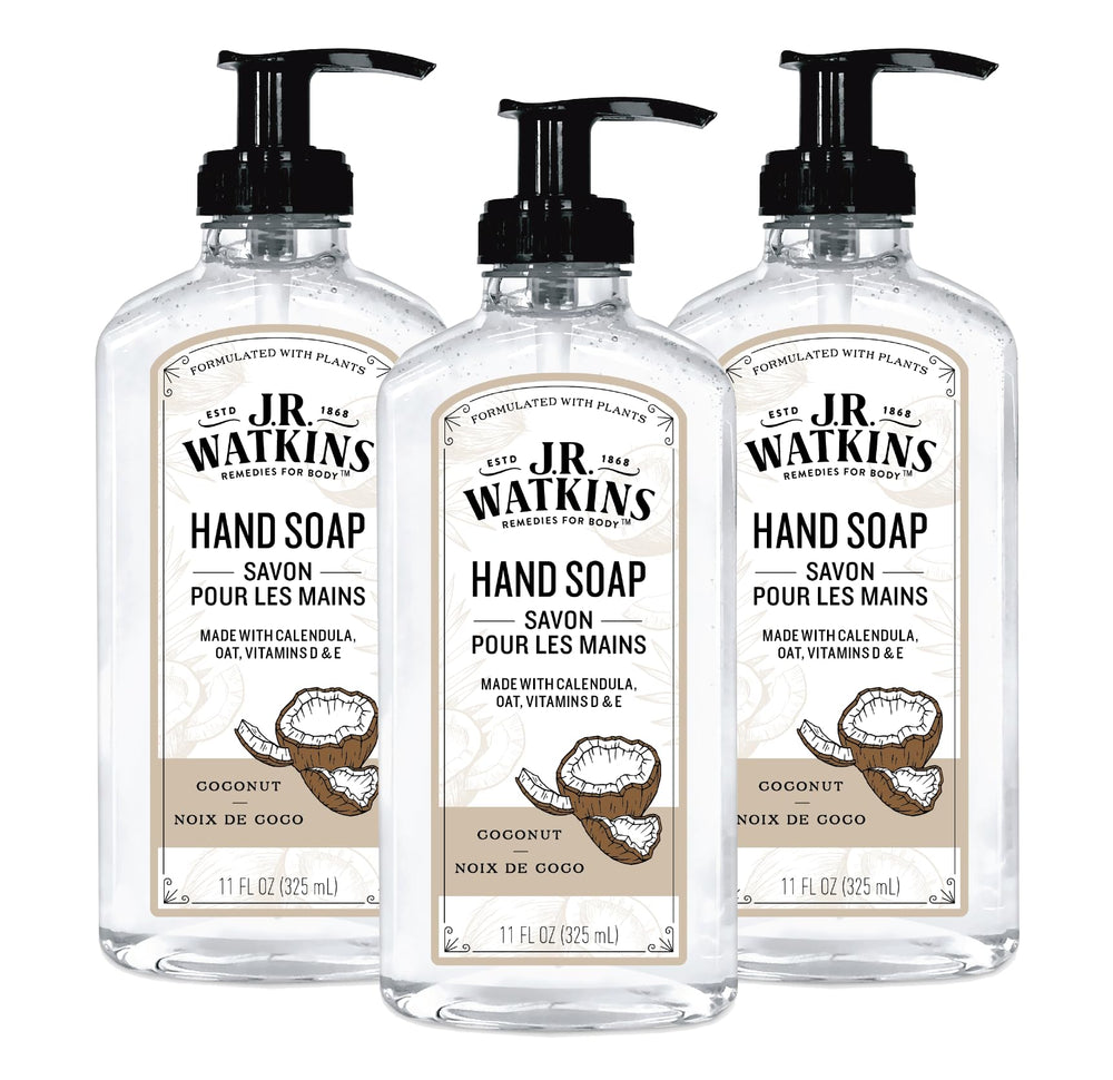 J.R. Watkins Gel para Manos Coco en envase práctico para uso diario