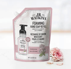 J.R. Watkins jabón espuma rosas perfumado para una experiencia sensorial diaria.