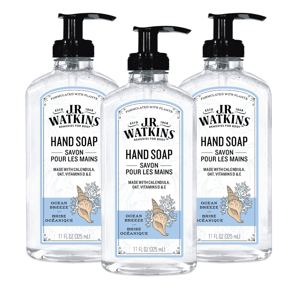 J.R. Watkins gel de manos Brisa Marina en frasco para uso diario