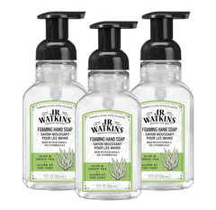 J.R. Watkins jabón de mano espuma con dispensador, limpieza suave para la familia.