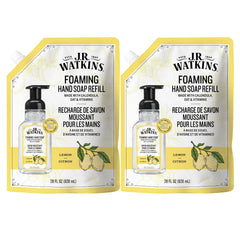 J.R. Watkins jabón espumoso para manos, relleno limón, práctico para casa.