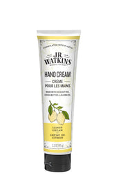 J.R. Watkins Lemon Cream hand-cream-front supports soft, hydrated hands.