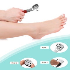 JRKOETY polished stainless steel foot file provides durable smoothing