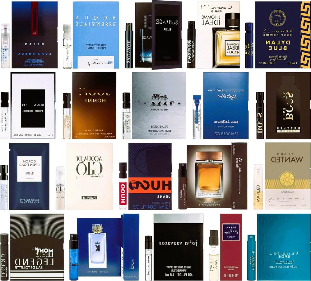 JRoBeauty men's fragrance sampler vial for travel and scent exploration.