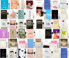JRoBeauty perfume sampler vials closeup, showcasing compact pack for on-the-go testing