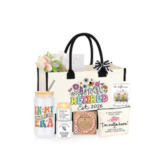 JTENGTOP retired-2026 tote bag shown in durable cotton canvas for daily use