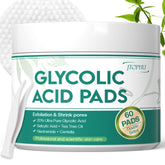 Jtopyrt Glycolic Pads 20% dual-textured exfoliation for smoother skin and refined pores.
