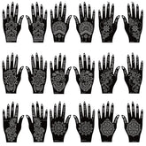 JTSDZS 18-sheets henna stencil kit for quick, clean temporary tattoos.