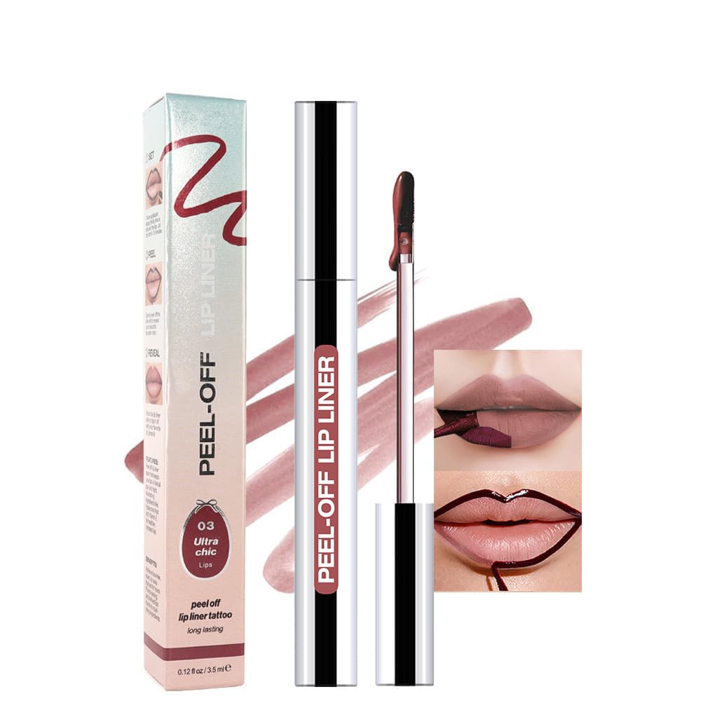 JUAAZIN empaque frontal muestra el tono marrón rojizo mate para labios.
