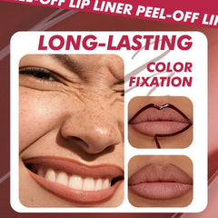 JUAAZIN Labial desprendible en tonos marrón natural para un look sobrio