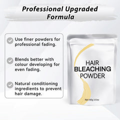 JUANCHI Hair Bleach Powder mixed with developer demonstrates smooth blending