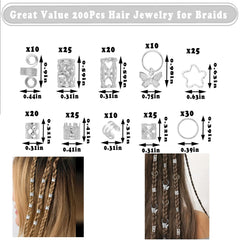 JUCCPUL silver heart charm for stylish dreadlock accents