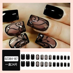 Juggssa nail file and glue stickers set for quick adhesion.