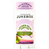 Desodorante JUKEBOX para mujeres con lavanda-campo, aroma floral y frescura duradera.