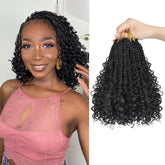 Julen Goddess Box Braids 8 Inch full look with curly ends for natural volume