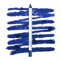 Delineador Julep de gel azul océano en primer plano para acabado definido.