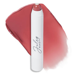 Bálsamo labial Julep con tono orquídea polvorienta, brillo suave y hidratación duradera.