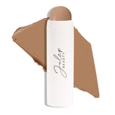 Julep Skip the Brush bronzer stick swatch in cool taupe for light skin