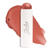 Julep Skip The Brush Desert Rose blush stick swatch reveals luminous, blendable color.