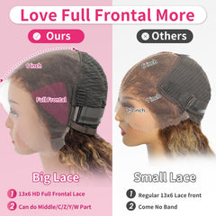 Jumida 13x6 full frontal lace wig with ear-to-ear cap for secure styling