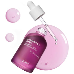 JUMISO Niacinamide 20 Serum bottle displayed for daily brightening routine