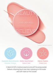 JUNG SAEM MOOL Artist Cushion Blush acabado filtrado y natural