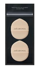 Jung Saem Mool cushion puff close-up showing soft foam for gentle application.