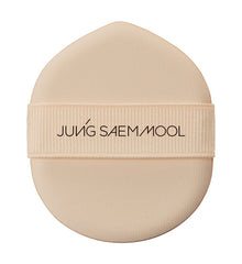 Jung Saem Mool cushion puff round-edge detail for smooth blending.