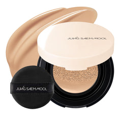 Jung Saem Mool Essential Skin Nuder Cushion, tono 23N Honey, para acabado natural y radiancia duradera.