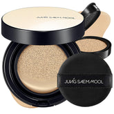 Jung Saem Mool Essential Skin Nuder Cushion bottle delivers natural glow.