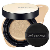 Jung Saem Mool Essential Skin Nuder Cushion pack shot highlights natural radiance for daily wear