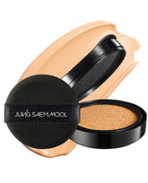 Jung Saem Mool cushion refill packaging close-up for easy, waste-free replacements.
