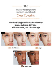 Jung Saem Mool Skin Nuder Cushion shade swatch showing natural finish