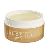 Bálsamo de limpieza JUNO & Co., tarro en primer plano, limpieza suave sin residuos.