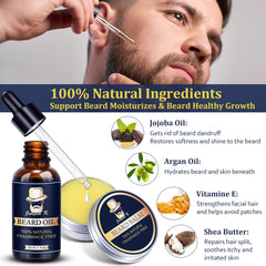 Jurgen K double-sided beard comb glides through thick beards without snagging.