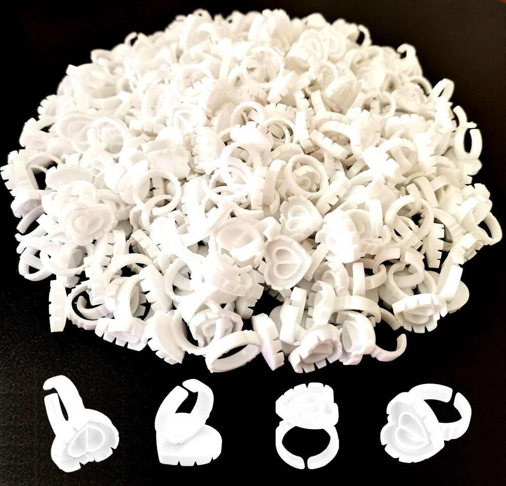 Jusbuya Blossom heart glue cups pack for lash extensions and fast fan creation