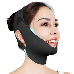 Juskaa chin strap sleeping close-up showing soft ice silk comfort.