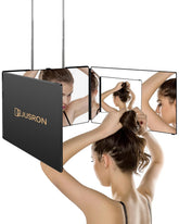 JUSRON 360° mirror front view for easy at-home DIY hairstyles